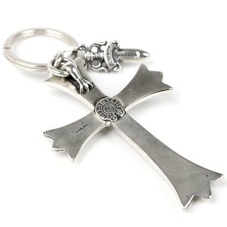 Chrome Hearts Large Cross Split Dagger Keyring #31558