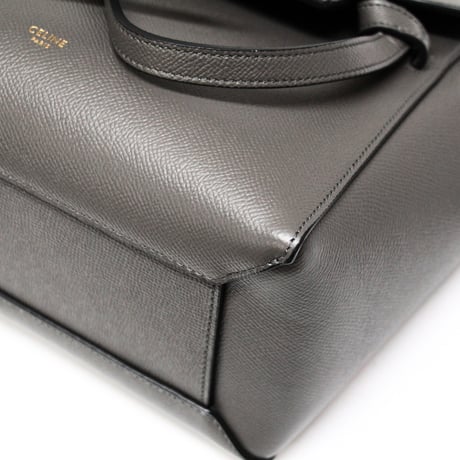 CELINE Micro Belt Bag Leather Gray #75623