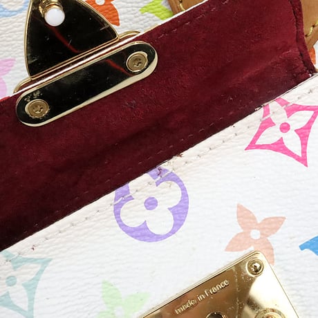 Louis Vuitton x Murakami Speedy 30 Handbag Monogram Multicolor White M92643 #19892