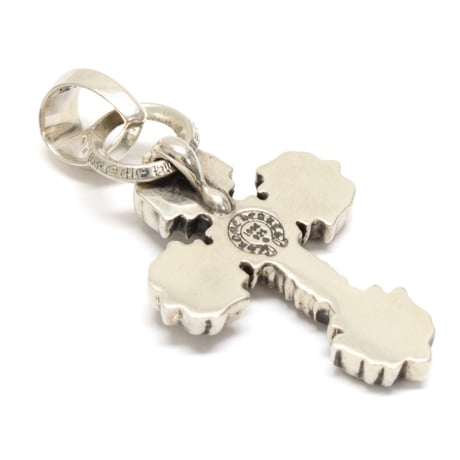 Chrome Hearts XS Filigree Cross Pendant with Bale Silver #32065