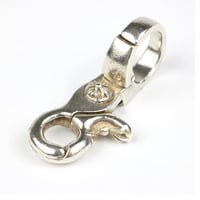 Chrome Hearts Quick Clip Cross Ball Keychain Keyring #104730