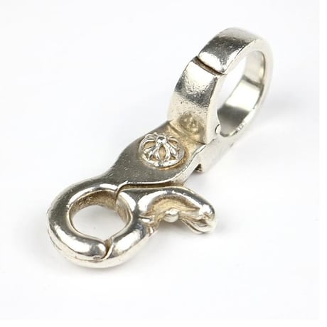 Chrome Hearts Quick Clip Cross Ball Keychain Keyring #104730