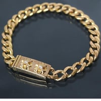 【￥5,499,900】 Chrome Hearts 22K 2CHX Mini ID Bracelet 2P Diamond# 103189
