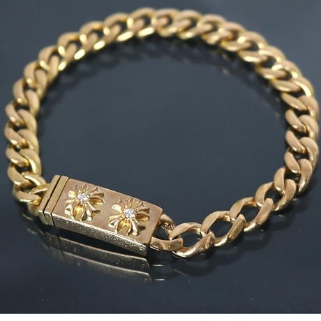 【￥5,499,900】 Chrome Hearts 22K 2CHX Mini ID Bracelet 2P Diamond# 103189