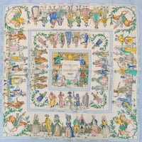HERMES Carre 90 Silk 100% Scarf Stole "COSTUME CIVILS ACTUELS" #76525