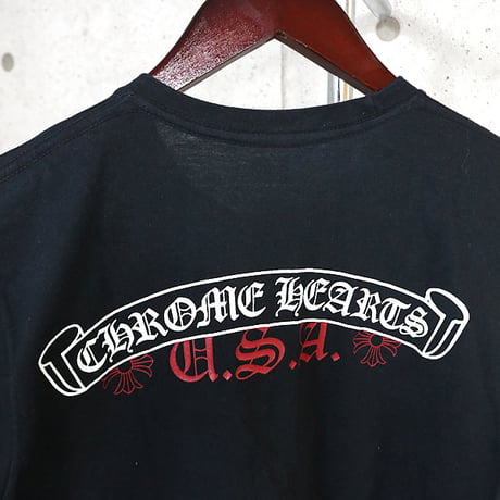 Chrome Hearts Scroll Label USA Pocket T-Shirt #31710