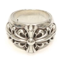 Chrome Hearts Classic Double Floral Cross Ring #32075