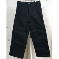 Chrome Hearts Brand New Street Sweeper Cross Button Black Denim Pants #103949