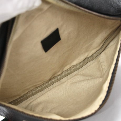 GUCCI Crossbody Bag Leather Black #75501