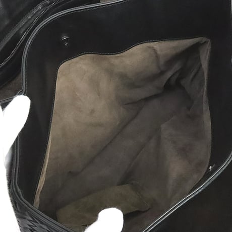 BOTTEGA VENETA Roma Tote Bag Intrecciato Leather Black #19532