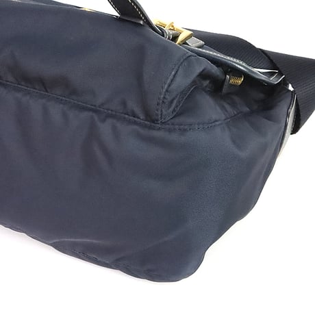 PRADA Shoulder Bag Nylon Navy ＃20169