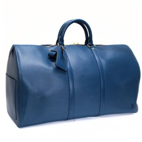 Louis Vuitton Keepall 50 Boston Bag Epi Leather Toledo Blue M42965 #75079