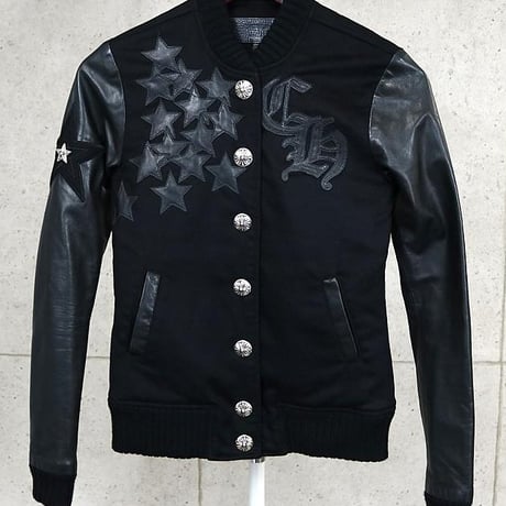 Chrome Hearts Women's Star Patch Letterman Jacket #30989