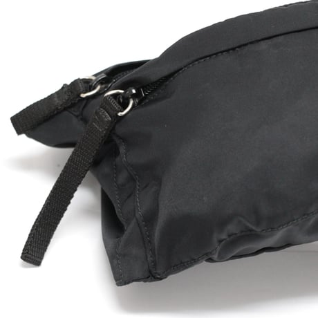 PRADA Triangle Logo Crossbody Bag Nylon Black #75872