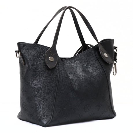 Louis Vuitton Hina PM Handbag Monogram Mahina Black M54350 #75746