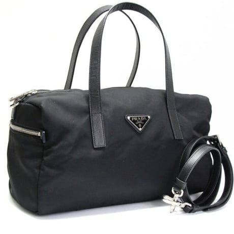 PRADA Mini Bowling Bag Nylon Black BL0567 ＃76435