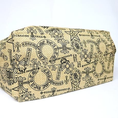 Chrome Hearts Brand New Multi Logo Straw Beach Bag #30869