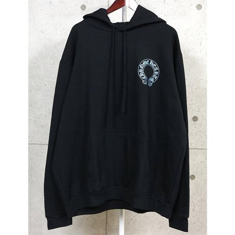 Chrome Hearts, Unused, Friends & Family Exclusive, Blue Glitter Floral Cross Pullover Hoodie #103730