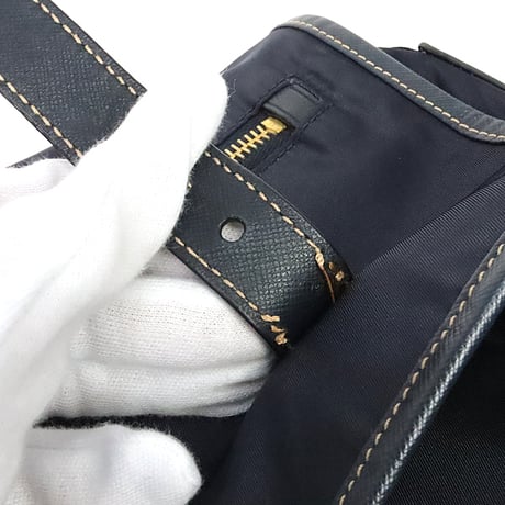 PRADA Shoulder Bag Nylon Navy ＃20169