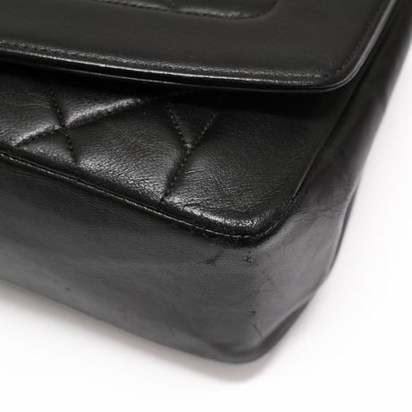 CHANEL Diana 25 Medium Flap Bag Quilted Lambskin Black ＃75618
