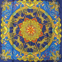 HERMES Carre 90 Silk 100% Scarf Stole "LUNA PARK" #76548