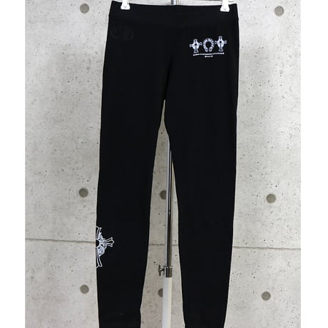Chrome Hearts Horseshoe Hairy Cross Logo Leggings #31685
