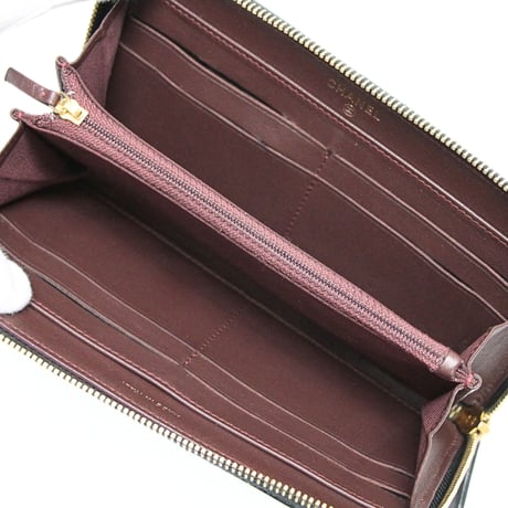 CHANEL Zip-around Wallet Quilted Lambskin Black #76225
