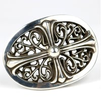 Chrome Hearts Classic Oval Cross Belt Buckle #31676
