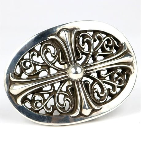 Chrome Hearts Classic Oval Cross Belt Buckle #31676