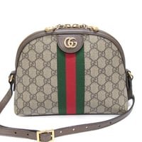 GUCCI Ophidia Small Shoulder Bag GG Canvas Beige #75441