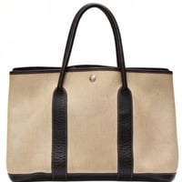HERMES Garden Party PM Tote Bag Toile H Maron＃76130