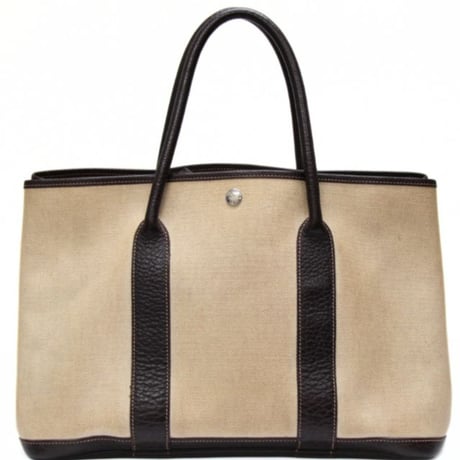 HERMES Garden Party PM Tote Bag Toile H Maron＃76130