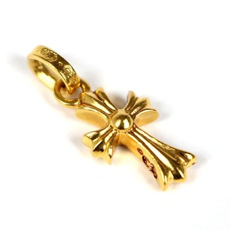 Chrome Hearts 22K Baby Fat Cross Charm Pavé Diamonds  #103721