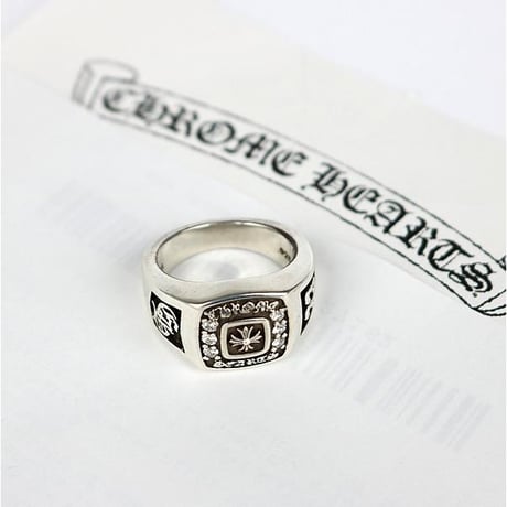 Chrome Hearts Champion Small Ring Pave Diamonds #103704