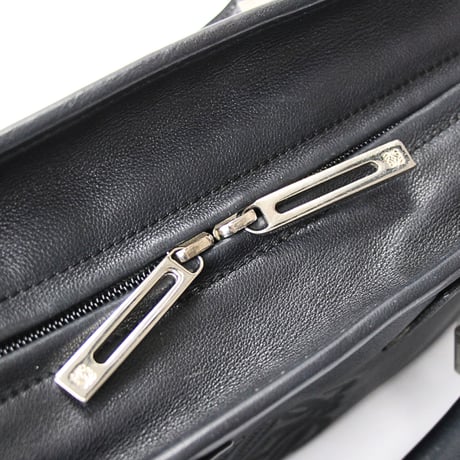 LOEWE Old Model Amazona 28 Handbag Leather Black #76377