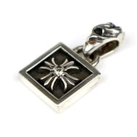 Chrome Hearts Framed CH Plus 1P Diamond Pendant #104225