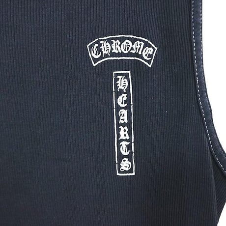 Chrome Hearts Vintage "FUCK YOU" Large Cross Print Tank Top #104312