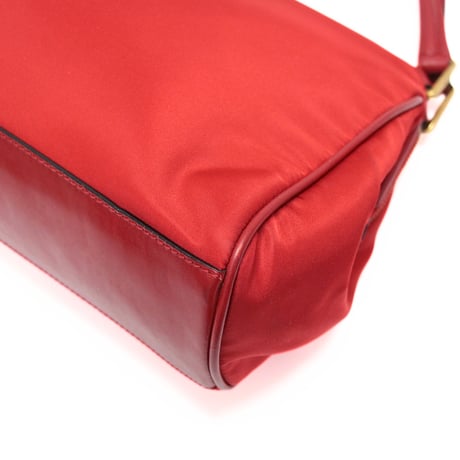 PRADA Mini Handbag Nylon Red BR0189 #76584