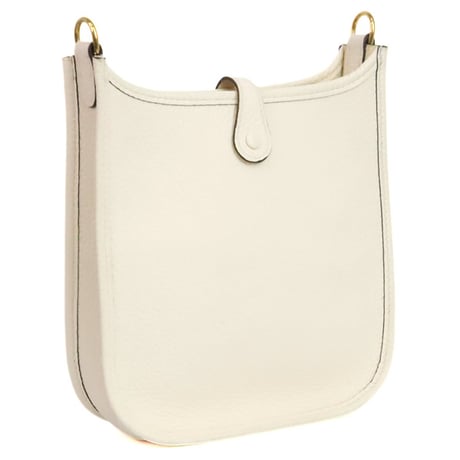 HERMES Evelyne TPM Shoulder Bag Taurillon Clemence Leather Nata #19909