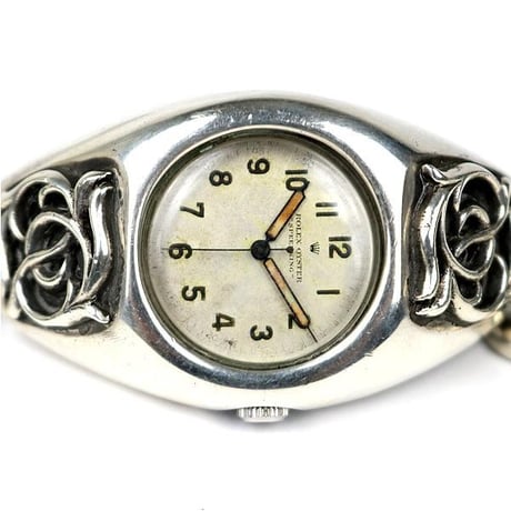 【￥3,599,900】 Chrome Hearts Floral Classic Link Watch Case with Rolex Speedking #104213