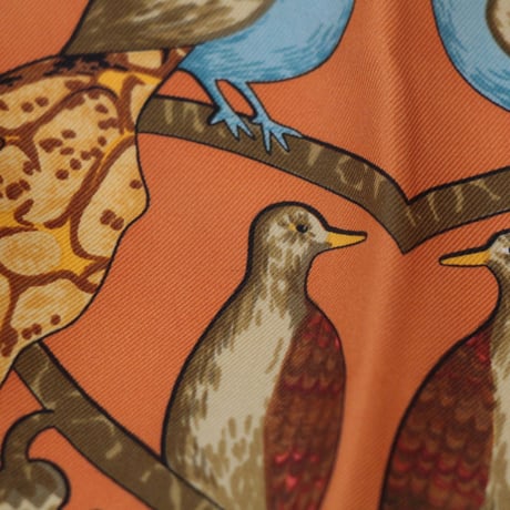 HERMES Carre 90 Silk 100% Scarf Stole "EARLY AMERICA" #76524