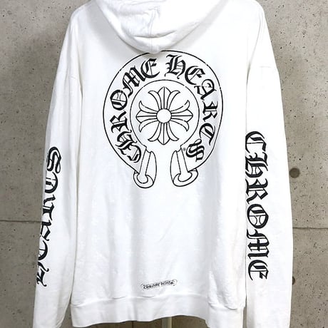 Chrome Hearts CH Plus All-Over Print Horseshoe Pullover Hoodie #31713