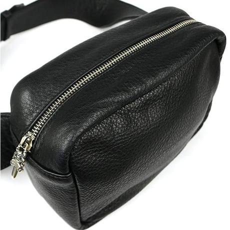 Chrome Hearts Brand New Strap On Leather Body Bag #104222