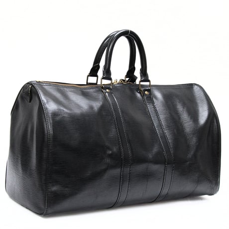 Louis Vuitton Keepall 45 Boston Bag Epi Leather Black M59152 #75723
