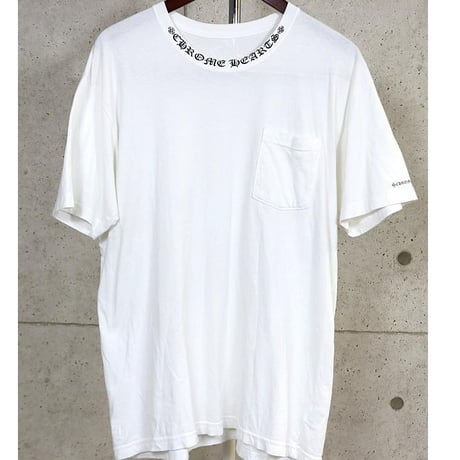Chrome Hearts Neck Print Logo T-Shirt White #103826