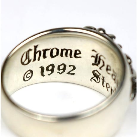 Chrome Hearts Floral Cross Ring 1P Diamond #103859