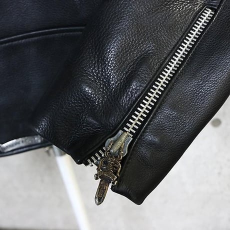 【￥2,799,900】Chrome Hearts Vintage Basic Moto Leather Biker Jacket Fairy Cross Patches＃103083