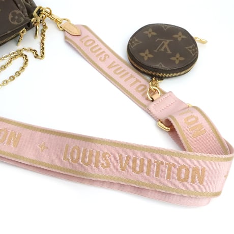 Louis Vuitton Multi Pochette Accessoires Handbag Monogram Canvas Pink M44840 #19526
