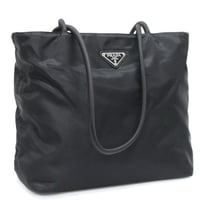 PRADA Tote Bag Nylon Black ＃75692