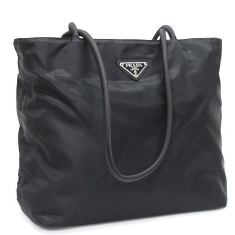 PRADA Tote Bag Nylon Black ＃75692